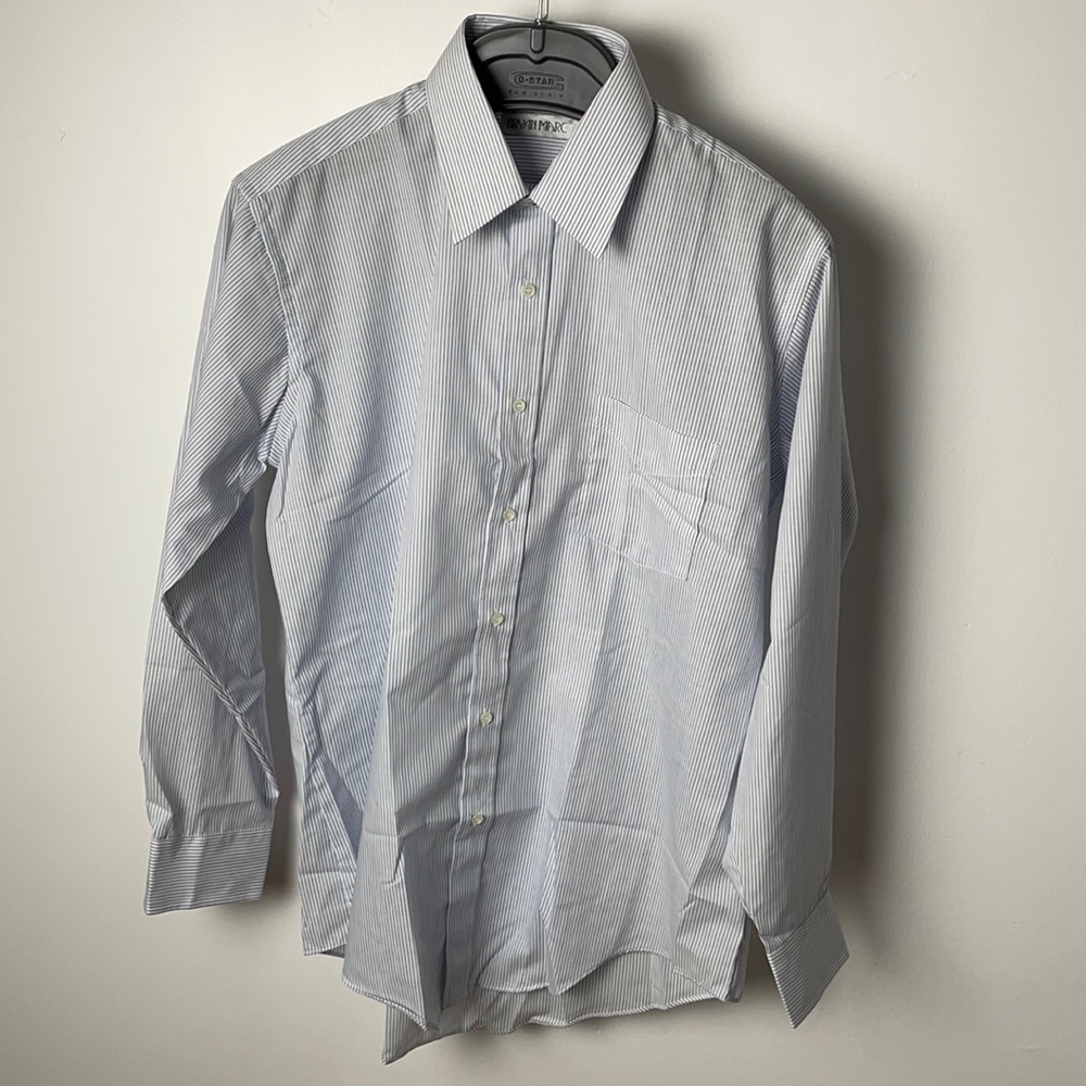 VINTAGE Bryan Marc Blue Button Up Shirt
